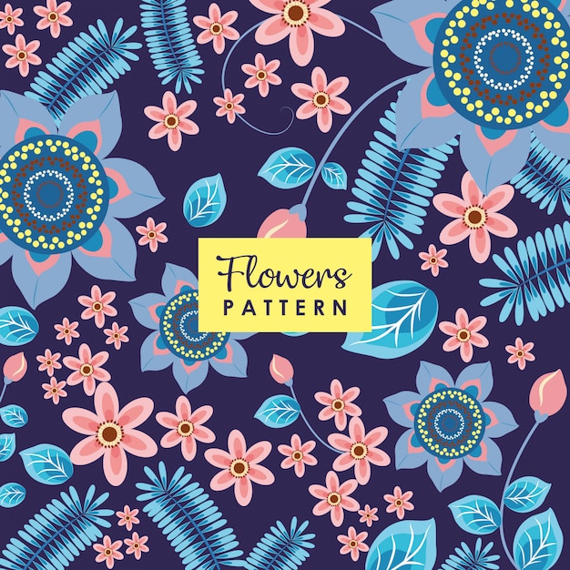 Flowers illustration background