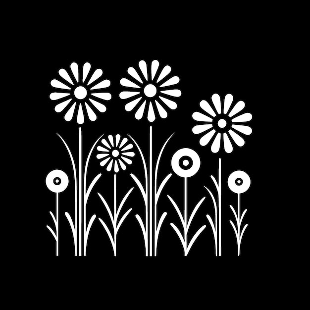 Flowers Minimalist and Flat Logo Vector illustration