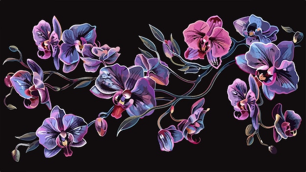 the flowers of the orchids by person