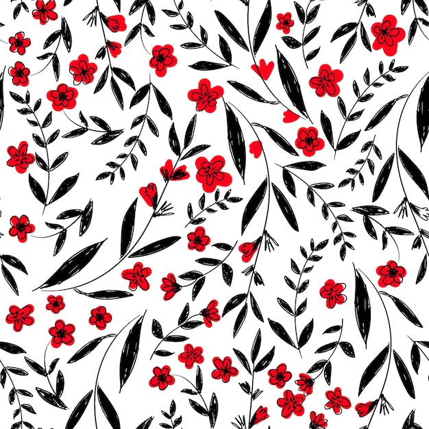 Flowers Pattern Seamless ornament vector, floral pattern.