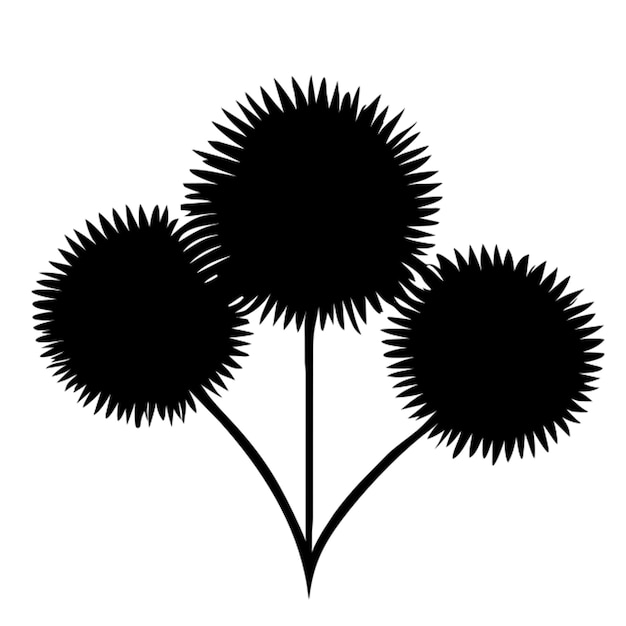 Vector flowers pictogram