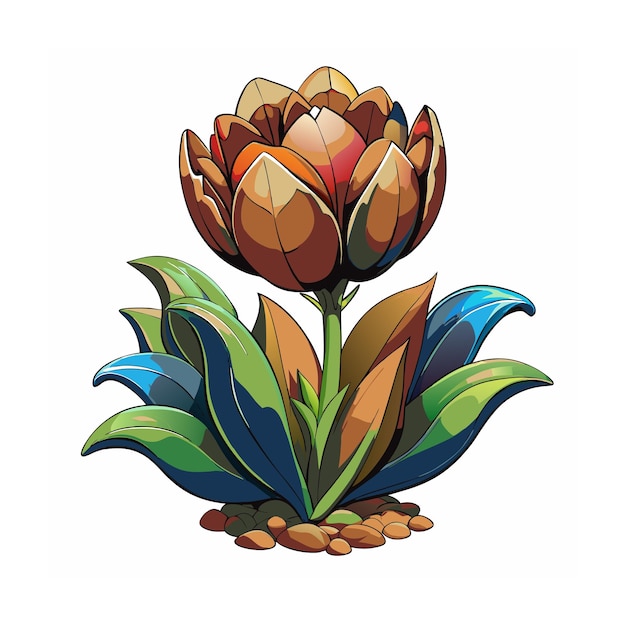 Flowers plant concept illustration