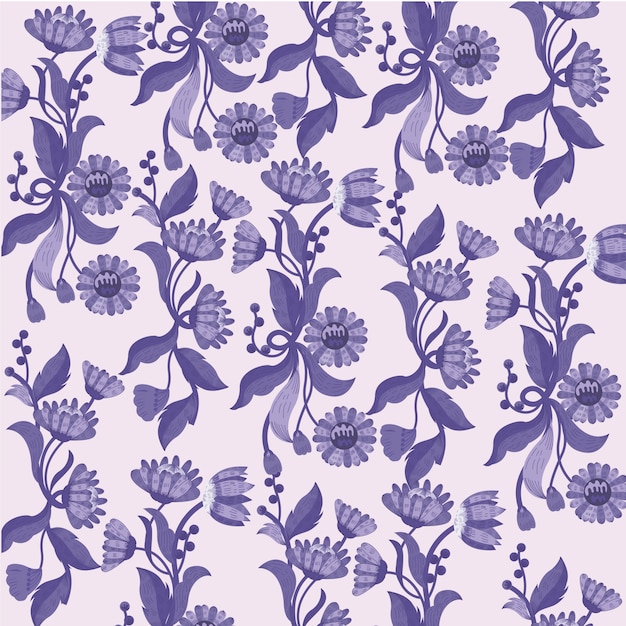 Flowers purple background