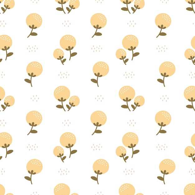 Flowers seamless pattern background