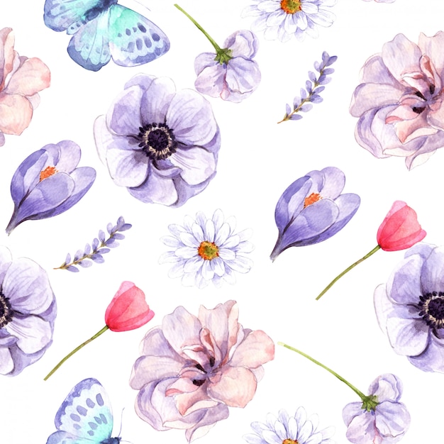 flowers seamless pattern