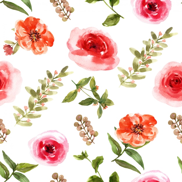 flowers seamless pattern