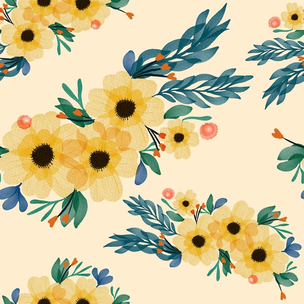 Flowers Seamless Pattern