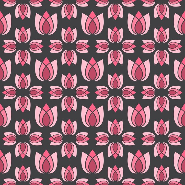 Flowers seamless pattern