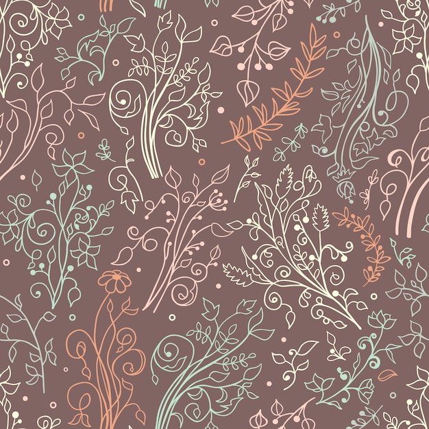 Flowery seamless pattern