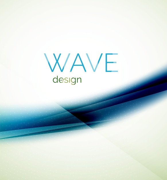 Vector flowing wave of blending colors