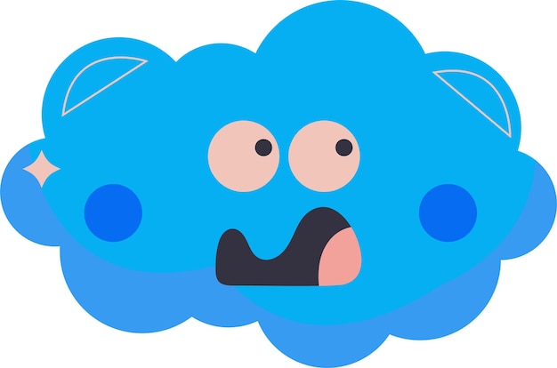 Fluffy Cloud Sky Shape Illustration