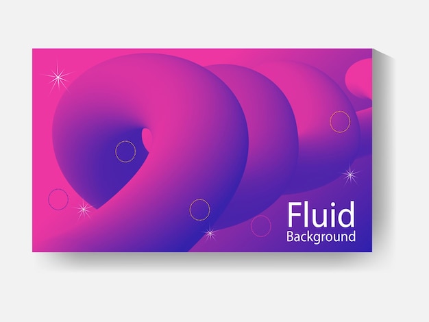 Fluid abstract dynamic gradient background, vector colorful liquid background.