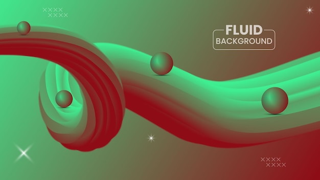 Vector fluid background