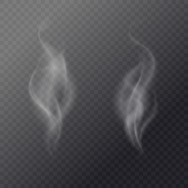 Fluid cigarette smoke on a dark background.