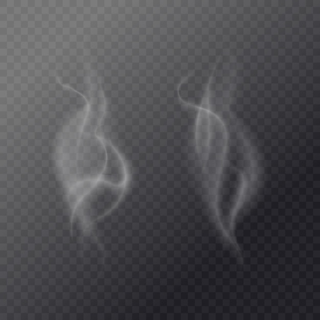 Fluid cigarette smoke on a dark background.