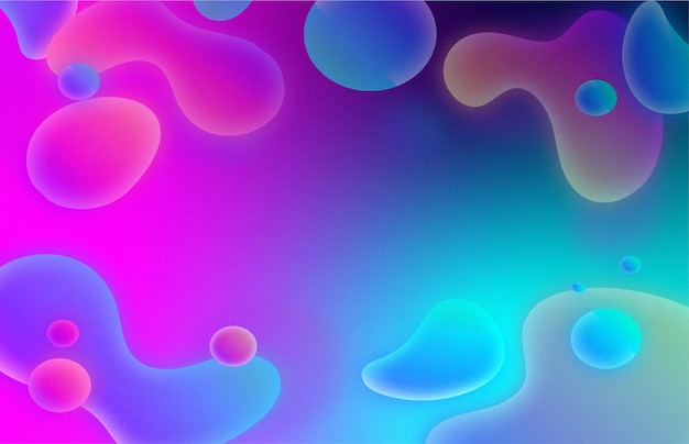 Fluid freeform gradient background image with a beautiful color combination