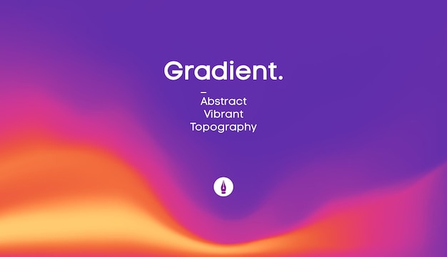 Fluid gradient background design. Futuristic liquid abstract colorful wallpaper. EPS 10