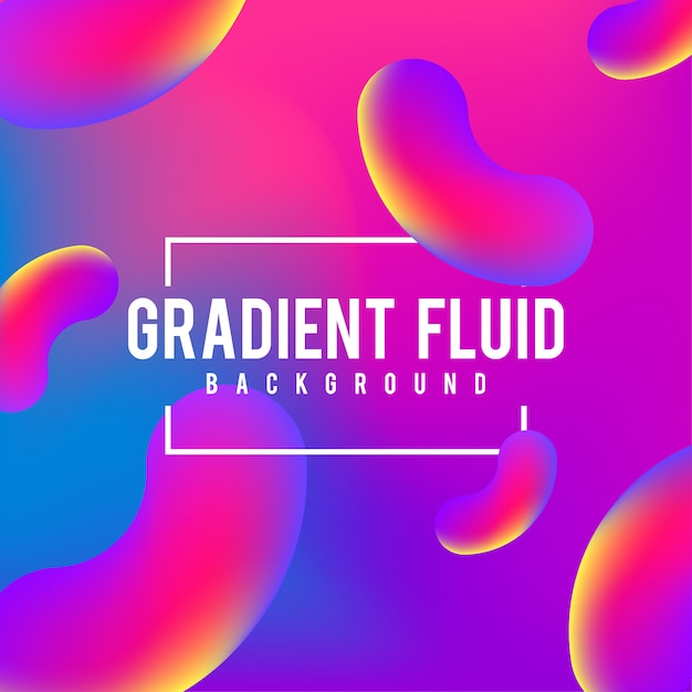 Fluid gradient background vector