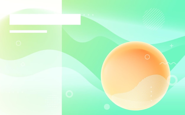 Fluid gradient background with various colors and gradient shapes, vector illustration