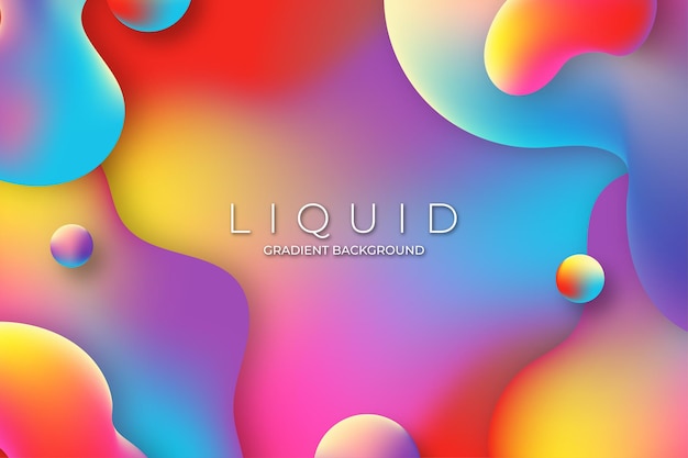 Fluid gradient shapes abstract futuristic background