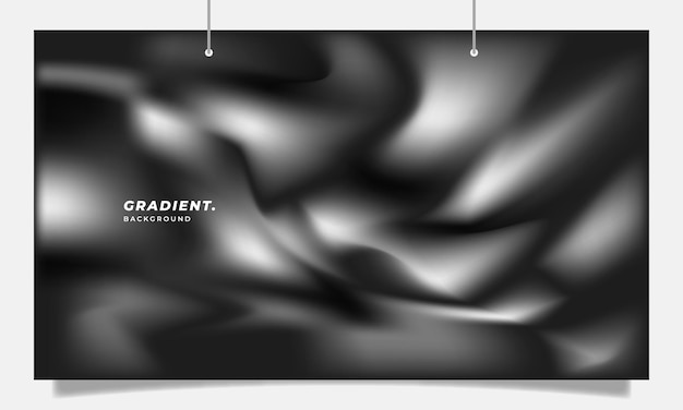 Vector fluid grey gradient mesh background template copy space for poster banner or landing page