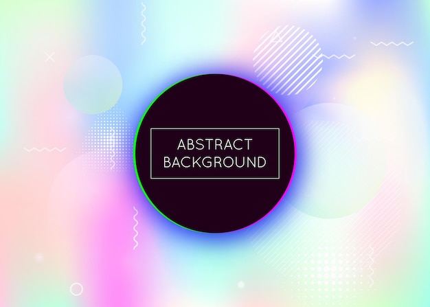 Fluid shapes background with liquid dynamic elements Holographi