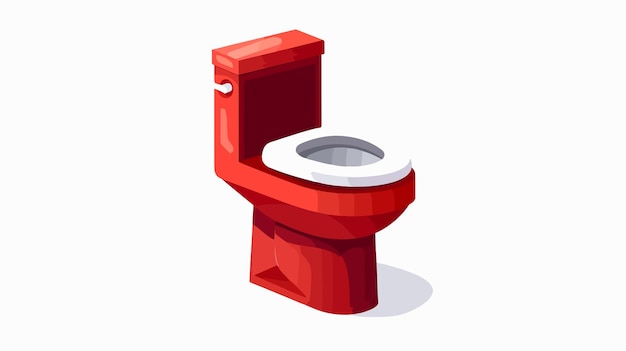 Vector flush toilet icon in trendy flat style