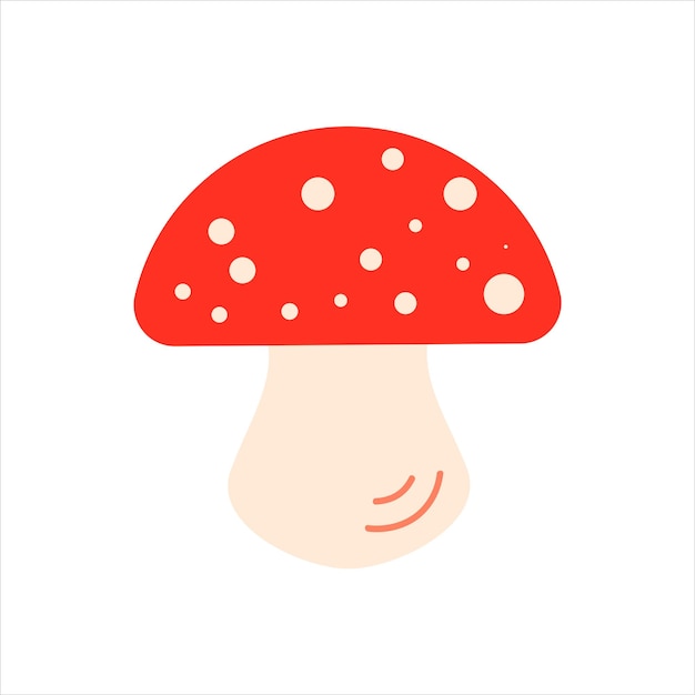 Fly Agaric Element for Autumn Design