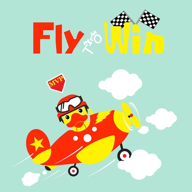 Fly To Win design best fort sticker mascot tshirt and etc