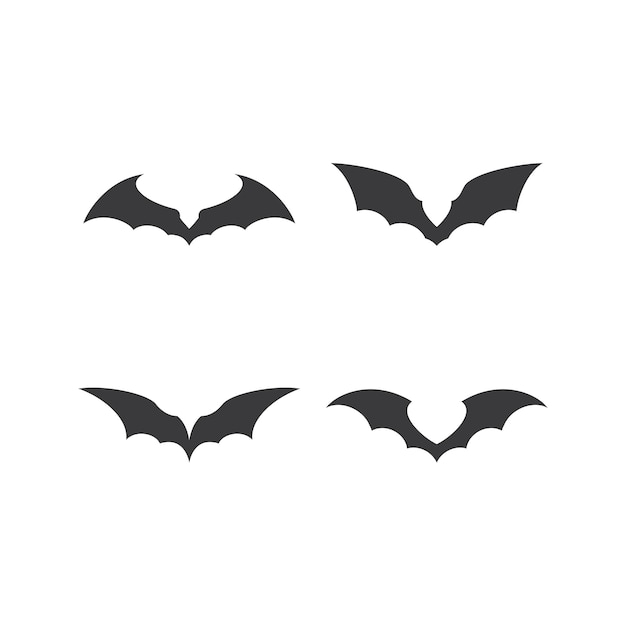 fly wings Batman famous logo superhero icon vector