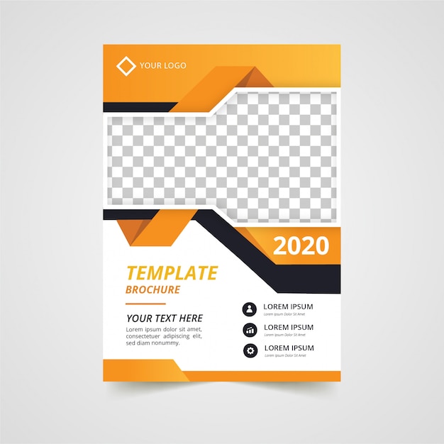 Flyer abstract template design