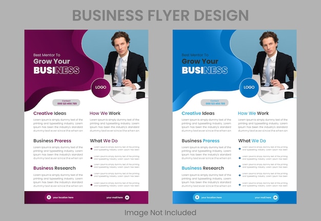 A flyer for a business flyer design