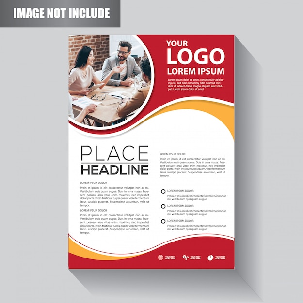 Flyer business template for background  brochure