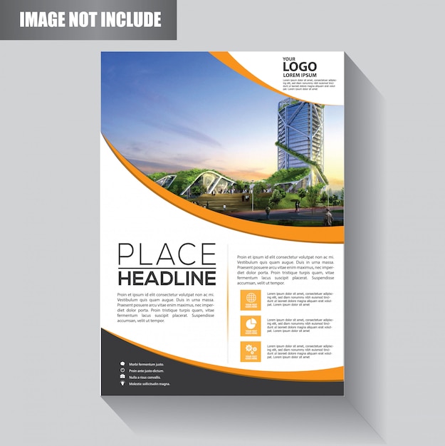 Flyer business template for background  brochure