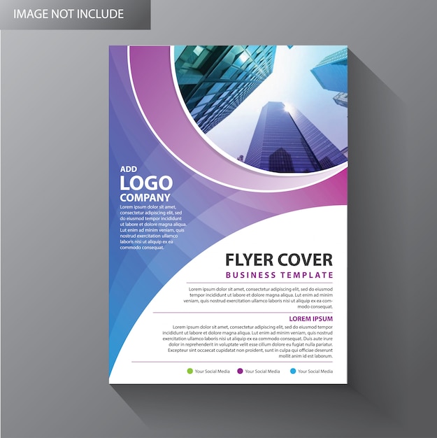 flyer business template for brochure cover