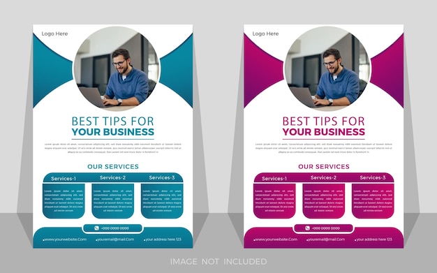 flyer for a business that says best tips for your business vector corporate business flyer