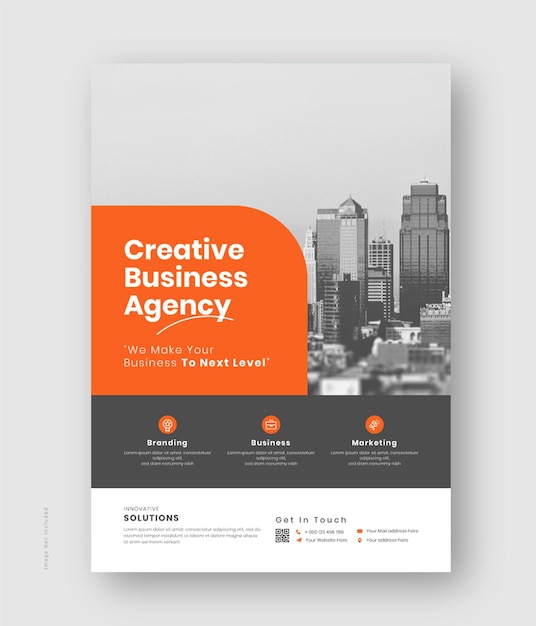 A flyer for a company called creative business agency.