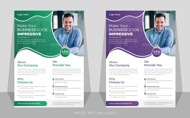 flyer for a company called make your own vector inventive corporate business modern a4 flyer design