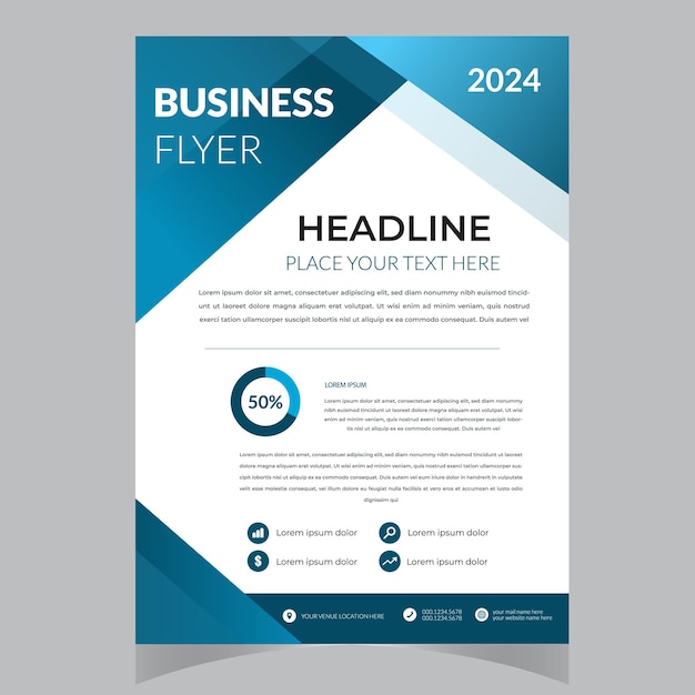 Flyer design Corporate business report cover brochure or flyer design Leaflet presentation