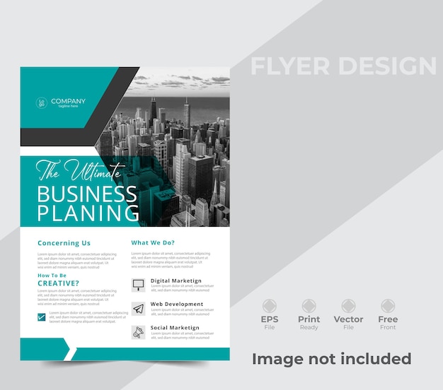 Vector flyer design creative flyer layout vector illustration template in a4