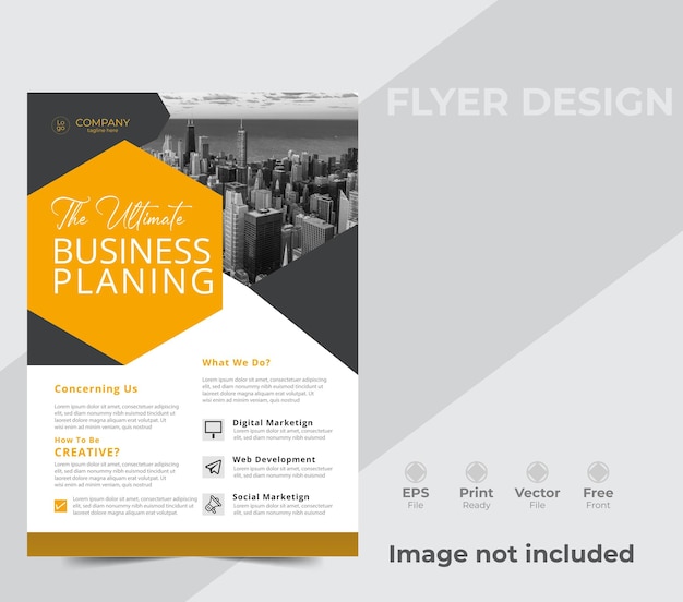 Vector flyer design creative flyer layout vector illustration template in a4