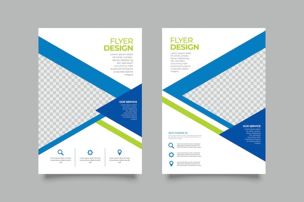 Flyer Design Template and Layout template in A4 size