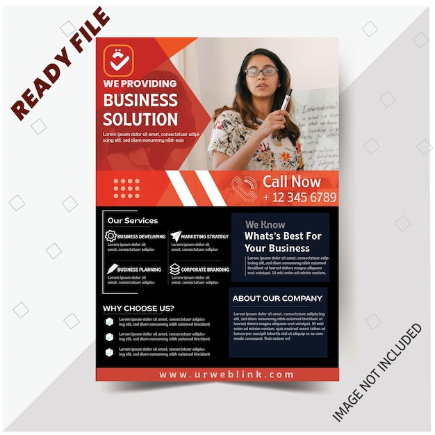 Flyer Design Template for your Business. Easy to Customize every File.