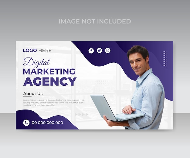 A flyer for a digital marketing agency