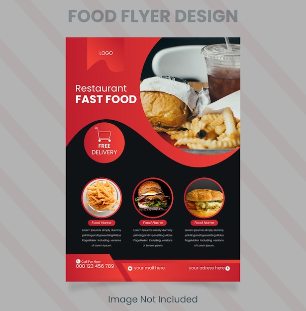 A flyer for a fast food restaurant