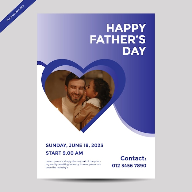 A flyer for a father's day event