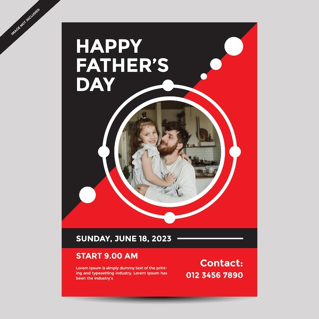 A flyer for a father's day event