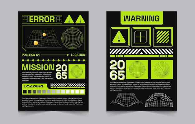 A flyer for a game called warning.