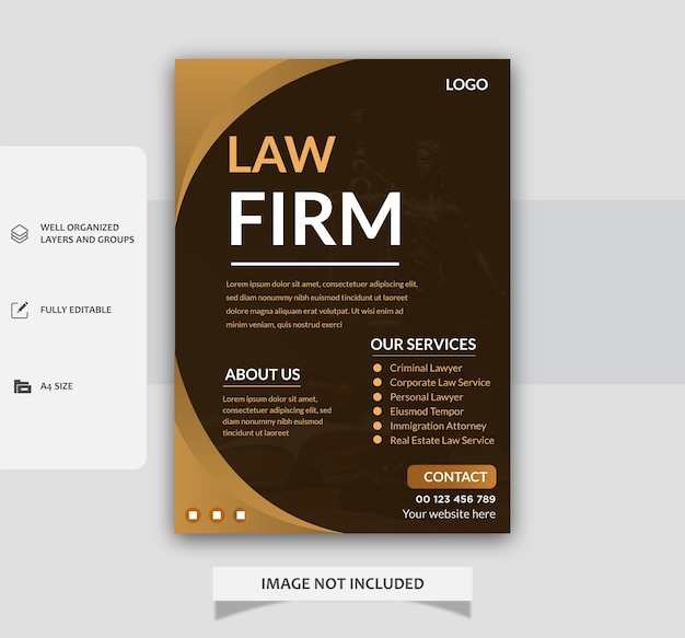 A flyer for a law firm.