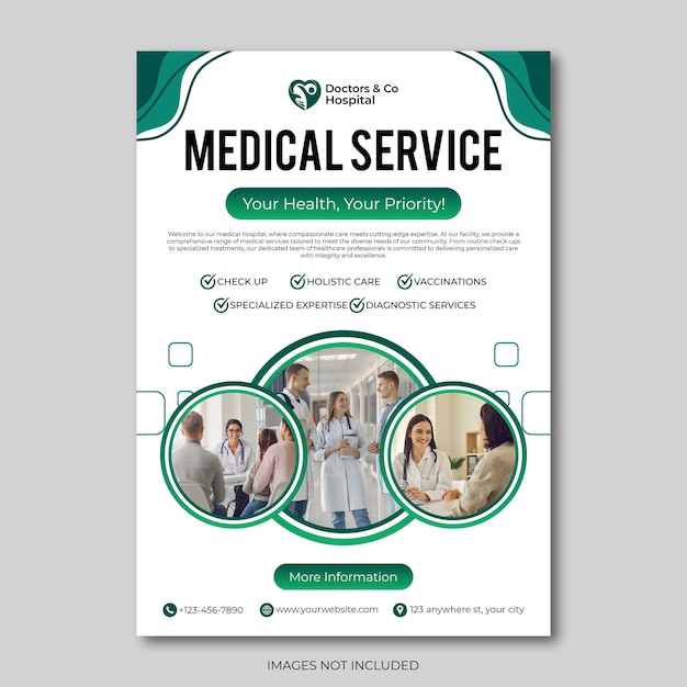 A Flyer for medical service